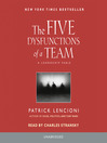 Cover image for The Five Dysfunctions of a Team